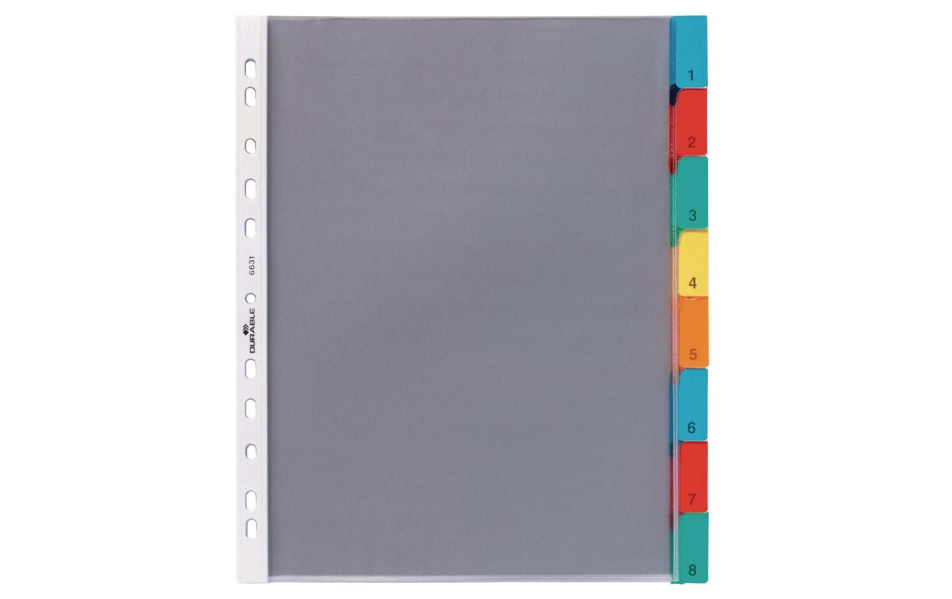 Durable 6631-19 Register – grau, unbedruckt