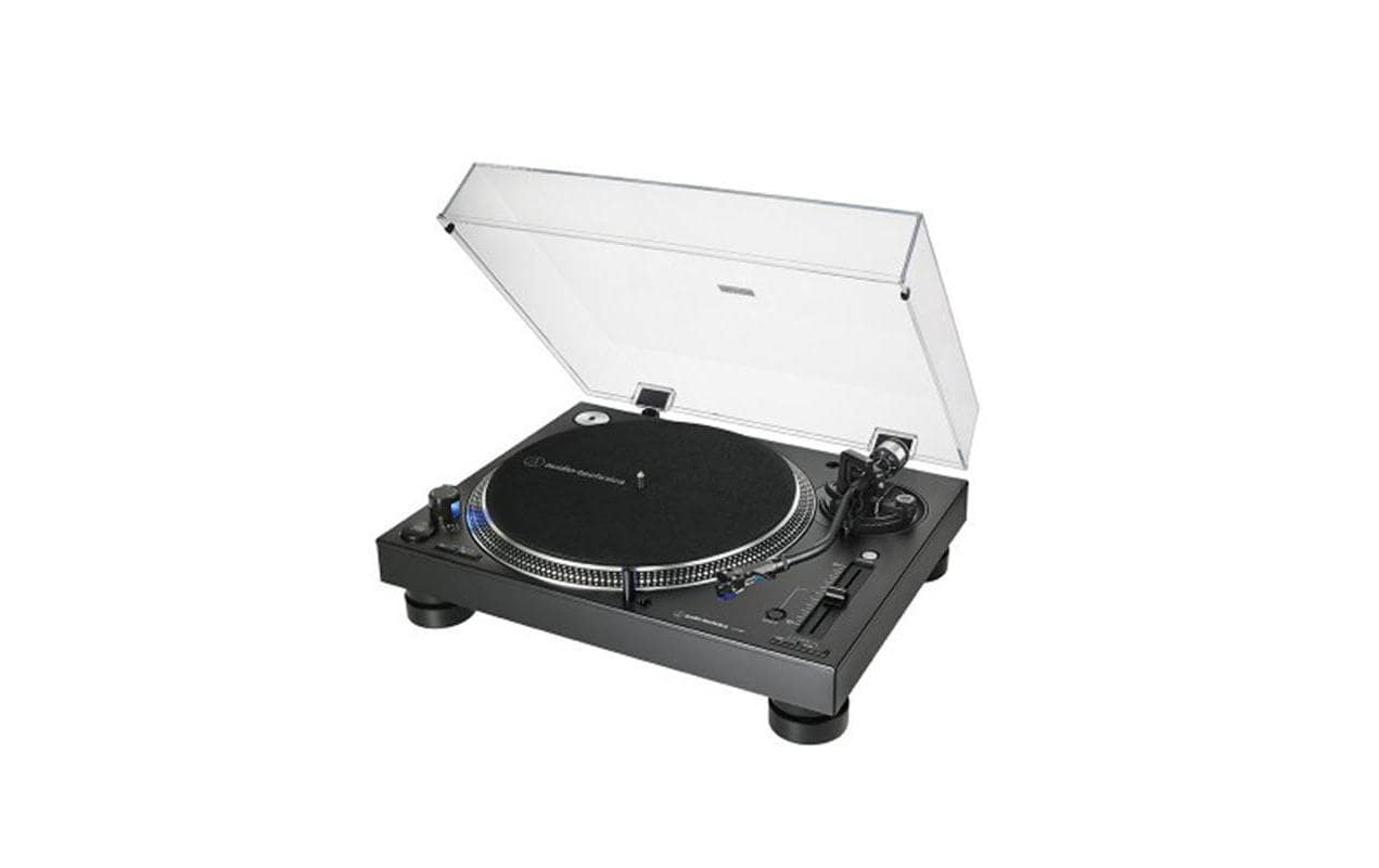 Audio-Technica AT-LP140XP – Plattenspieler (Direktantrieb, manuell), 33⅓/45/78 U/min – Schwarz