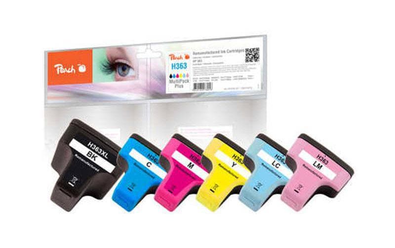Peach HP 363XL Tintenpatronen-Multipack, 6er-Set (Kompatibel)
