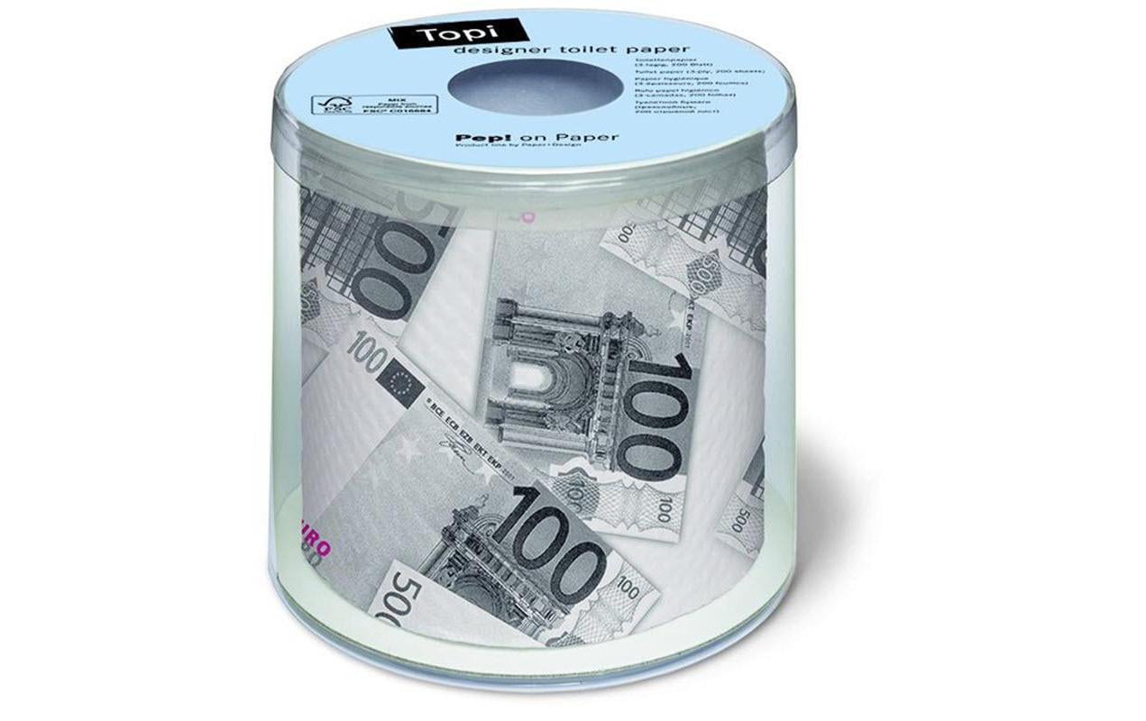 Paper + Design Motiv-Toilettenpapier – 3-lagig, mehrfarbig, 200 Blatt/Rolle – 1 Rolle