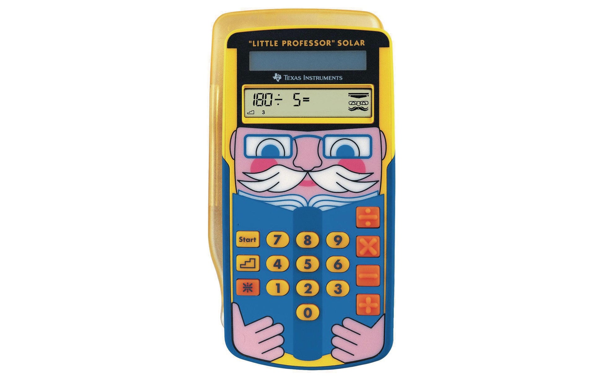 Texas Instruments Taschenrechner Little Professor – Solar/Batterie – Gelb