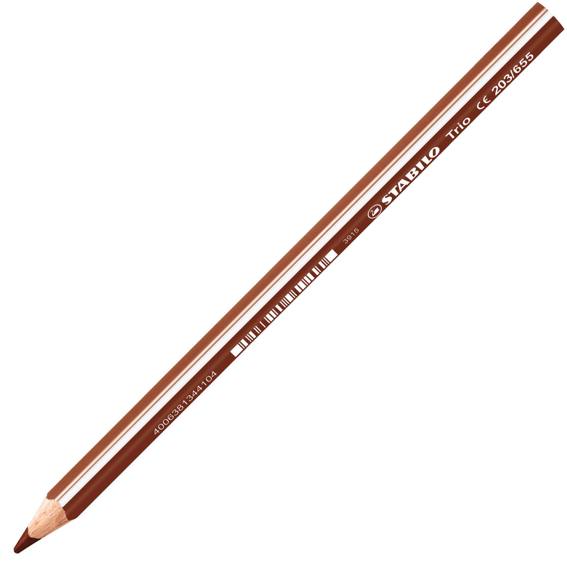 STABILO Buntstift Trio – Jumbo, Dreikant, Minen-Ø 4,2 mm, Einzelstift Hellbraun