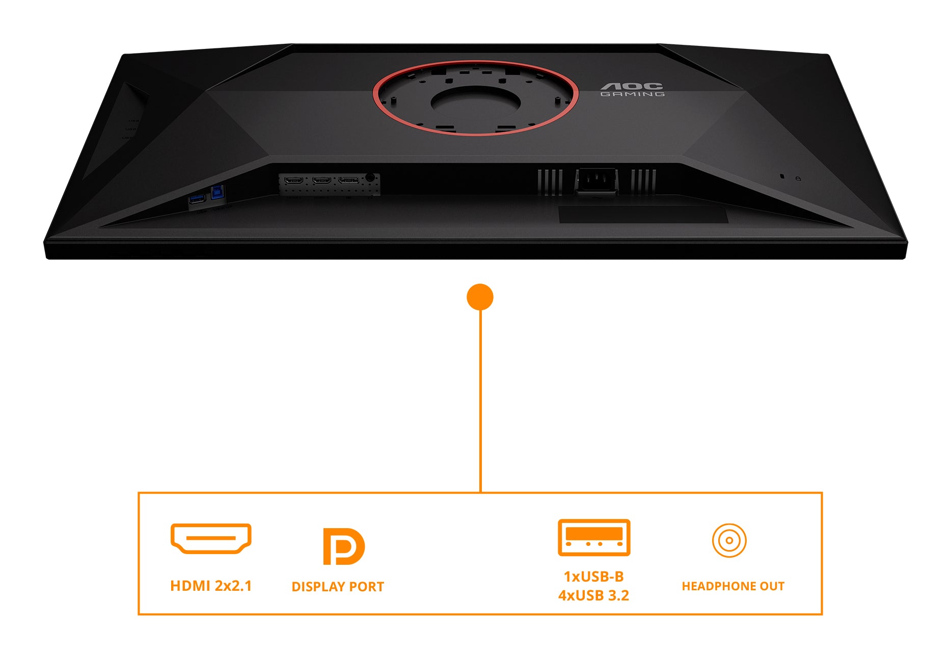 AOC U32G4U – Monitor, 31,5", 3840 × 2160 (UHD 4K), IPS, 160 Hz, Adaptive Sync, VESA 100 × 100, Schwarz