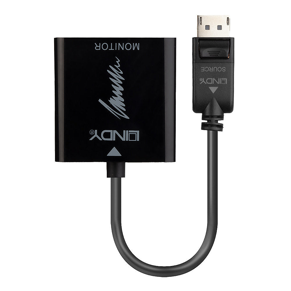 Lindy DisplayPort (Stecker) auf HDMI (Buchse) Adapter, DP 1.2, 4K@60 Hz, 15 cm, für Mac