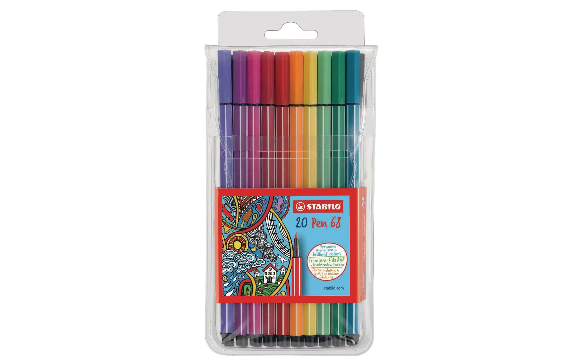 STABILO Filzstifte, Strichbreite 1 mm, 20 Farben