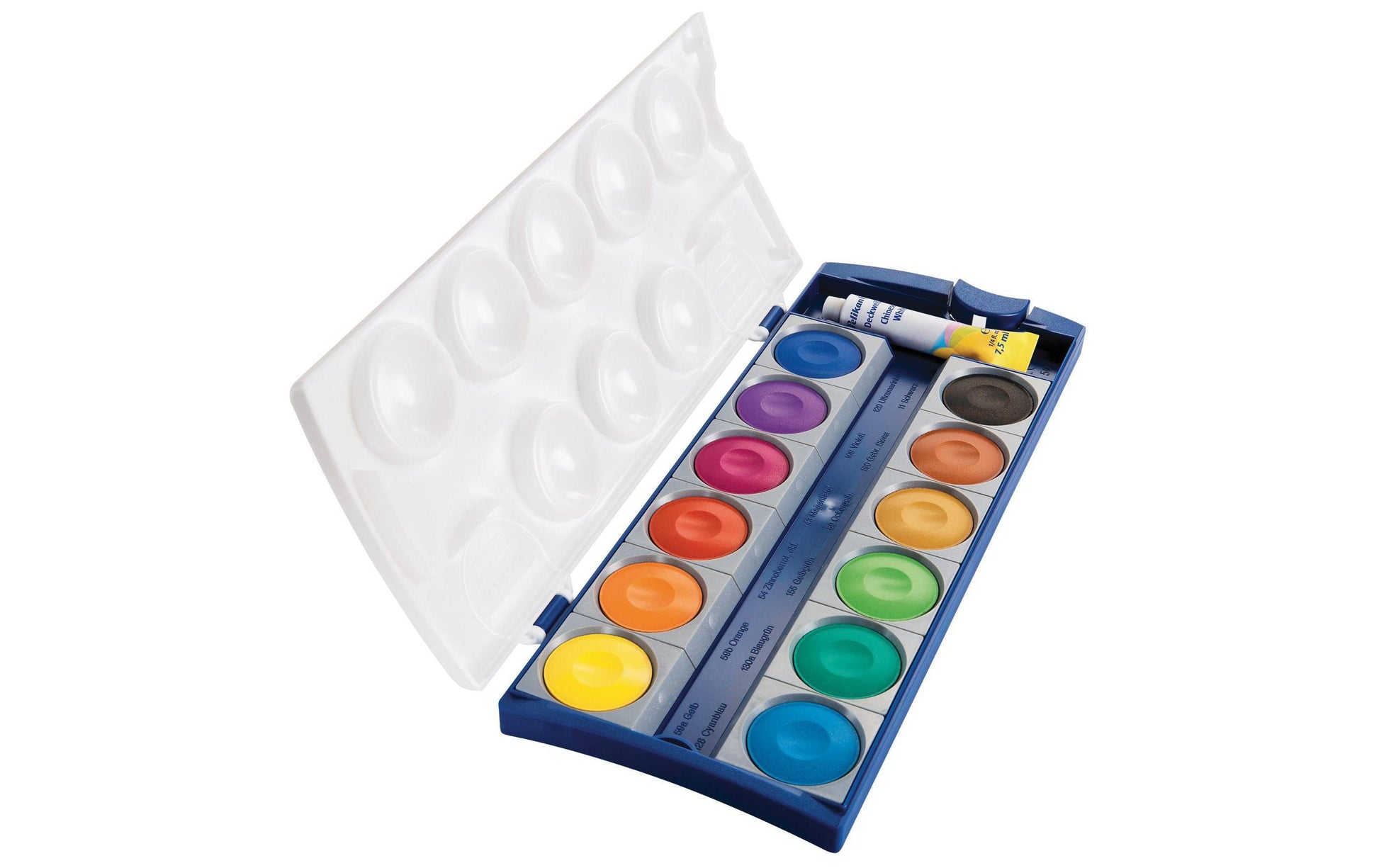 Pelikan Deckfarbkasten – 12 Farben, inklusive Deckweiss