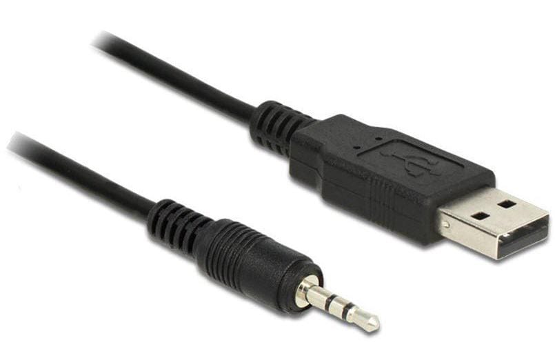 DeLOCK USB-Seriell-Kabel USB-A zu 2,5 mm (3-pol, TTL, FTDI 232RL, 3,3 V) – 1,8 m, USB 2.0 (480 Mbit/s), Passiv