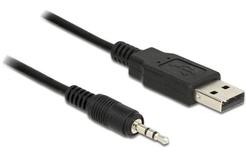 DeLOCK USB Serielles TTL Kabel USB-A zu 2,5 mm Klinke – USB 2.0 (480 Mbit/s), 1,8 m – Schwarz