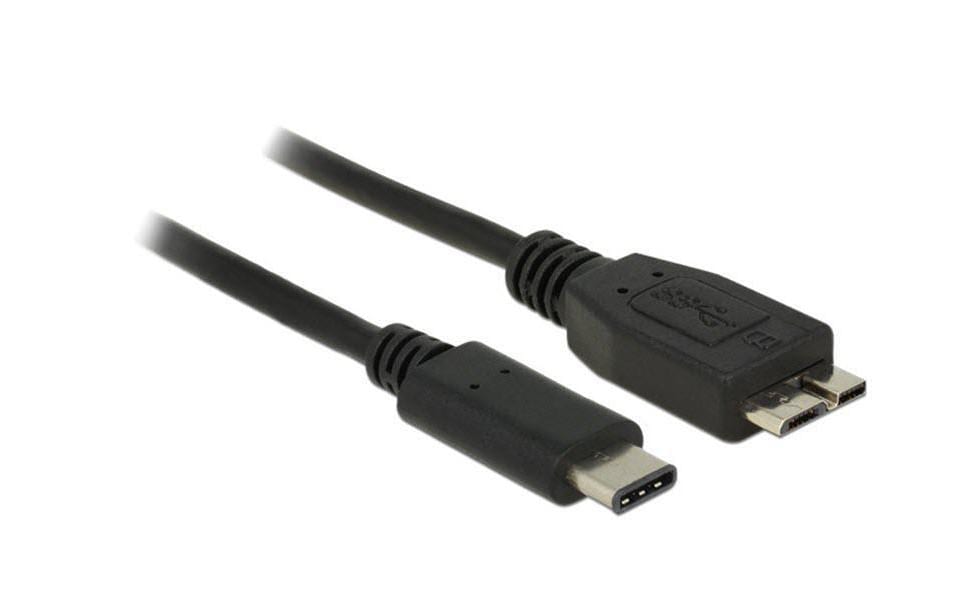 DeLOCK USB-C auf Micro-USB-B Kabel – USB 3.2 Gen 2 (10 Gbit/s) – 0,5 m – Schwarz