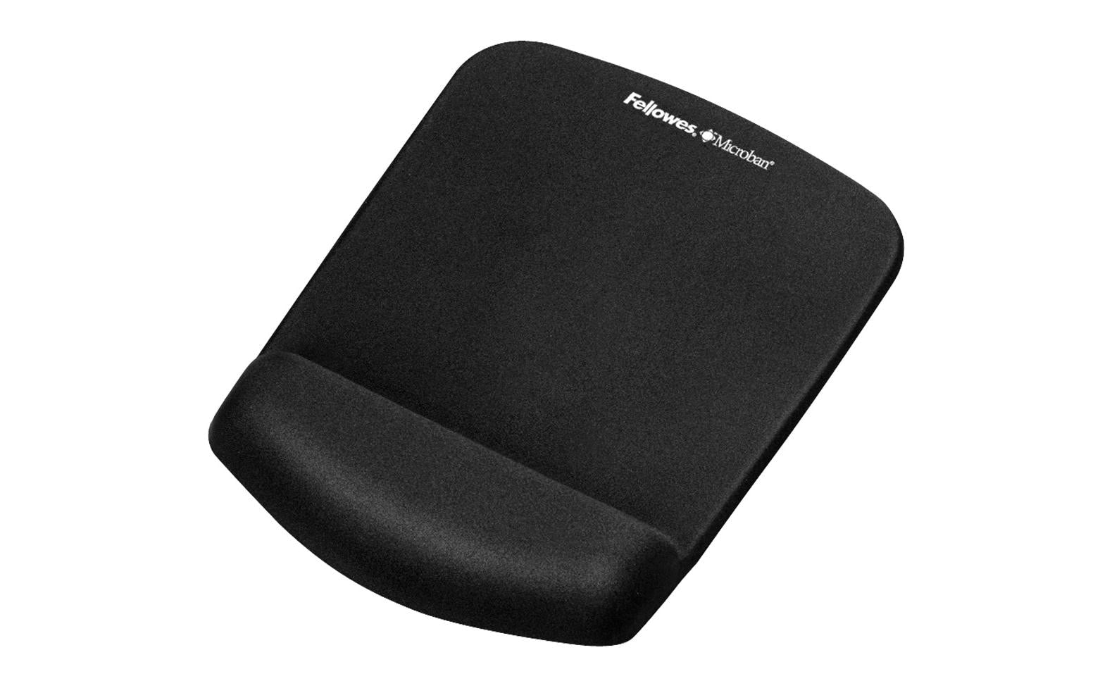 Fellowes Mausmatte mit Handgelenkauflage – Plushtouch – für Maus – FoamFusion – antimikrobiell – schwarz