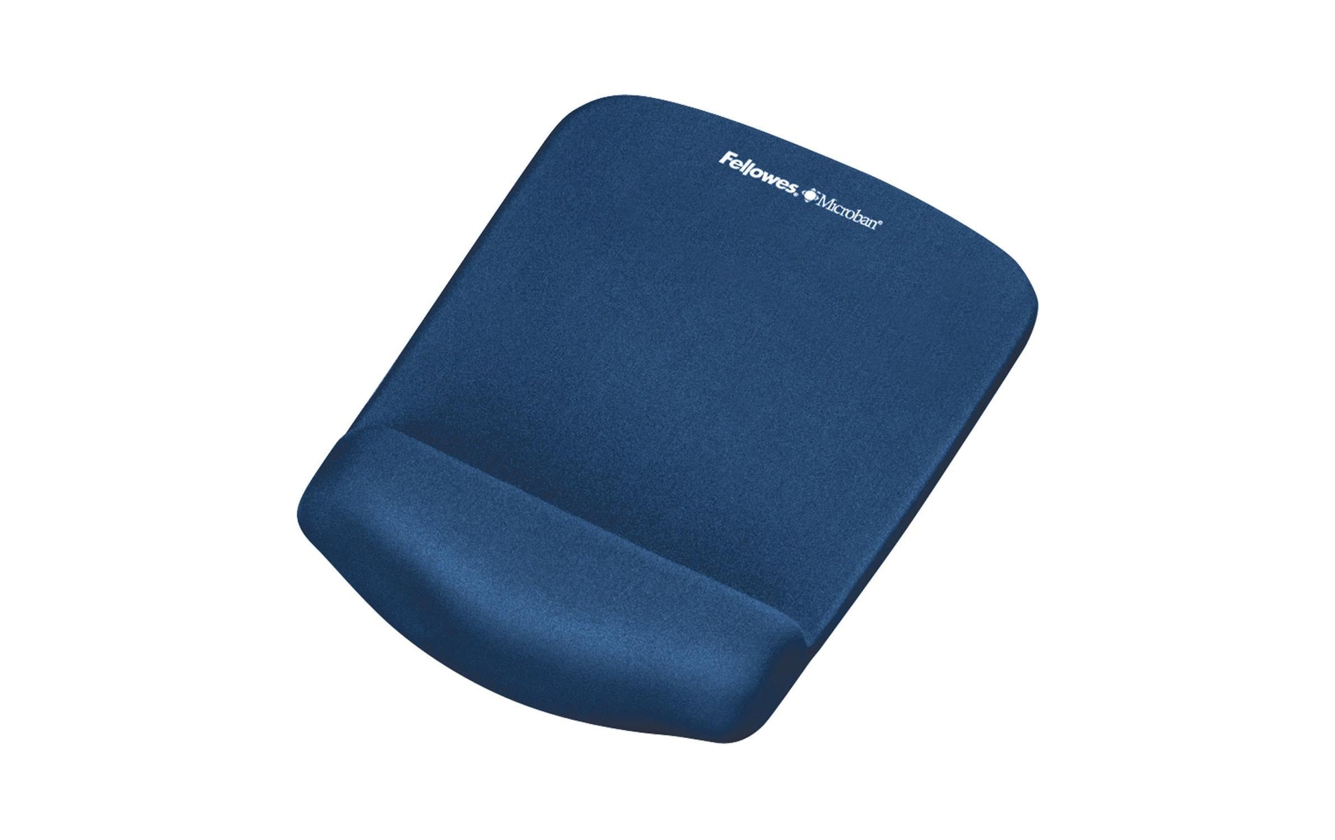 Fellowes Mausmatte mit Handgelenkauflage – PlushTouch – für Maus – FoamFusion, antimikrobiell – Blau