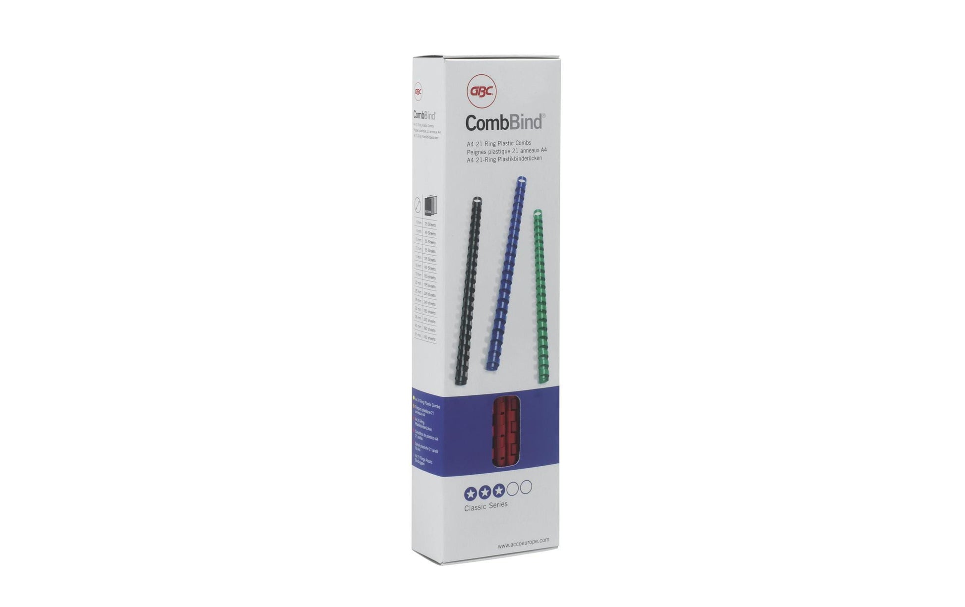 GBC Bindedisc-Ringe – Ø 14 mm, weiss, Kunststoff – 100 Stk.