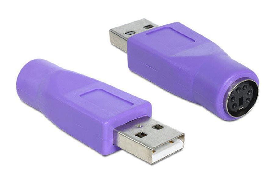 DeLOCK 65461 Adapter USB-A zu PS/2 – USB 2.0 (480 Mbit/s), für PS/2-Geräte (USB-kompatibel)
