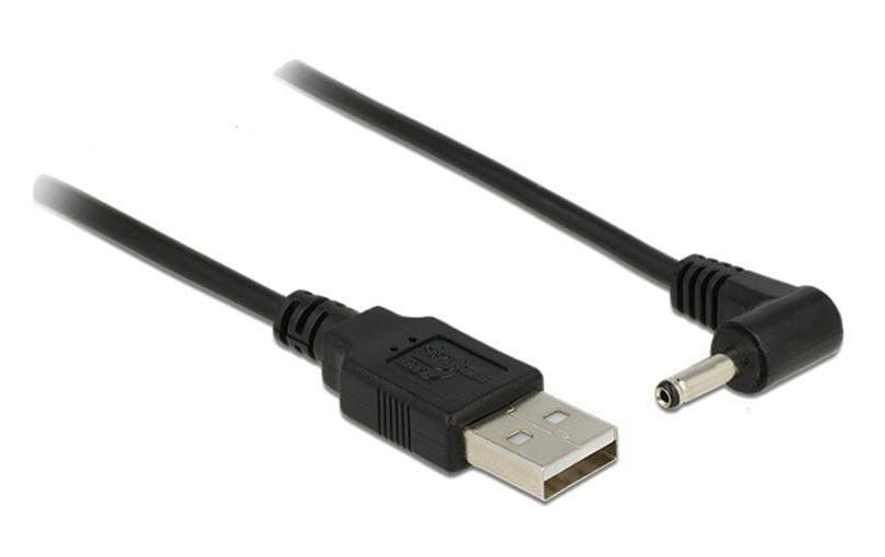 DeLOCK USB-A-Gleichstrom 3,5×1,35 mm Stromkabel – 1,5 m, 5 V, schwarz