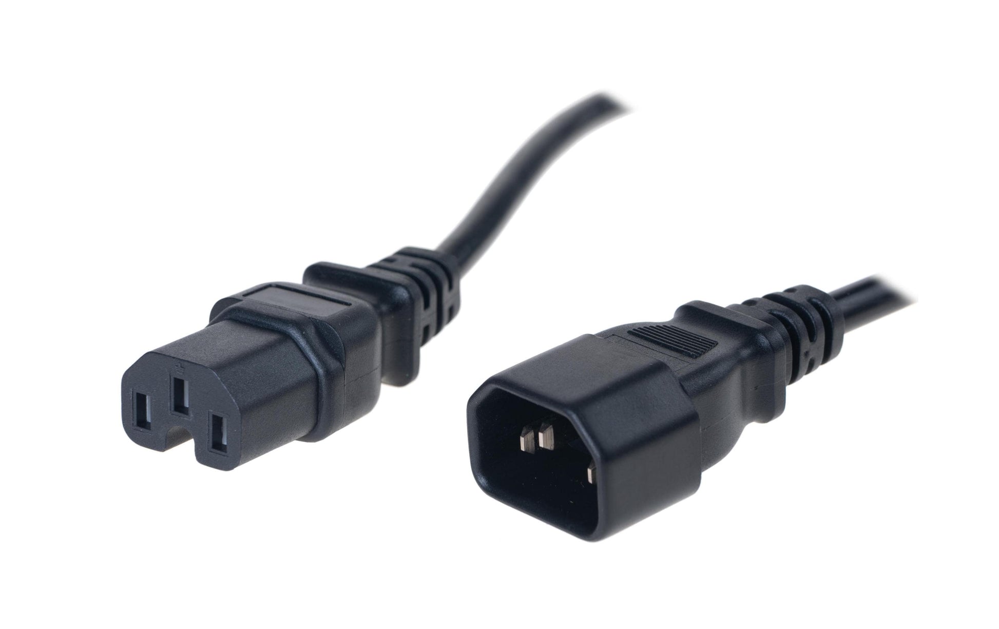Diggelmann Netzkabel, IEC C14 auf IEC C15, 3 m, Schwarz