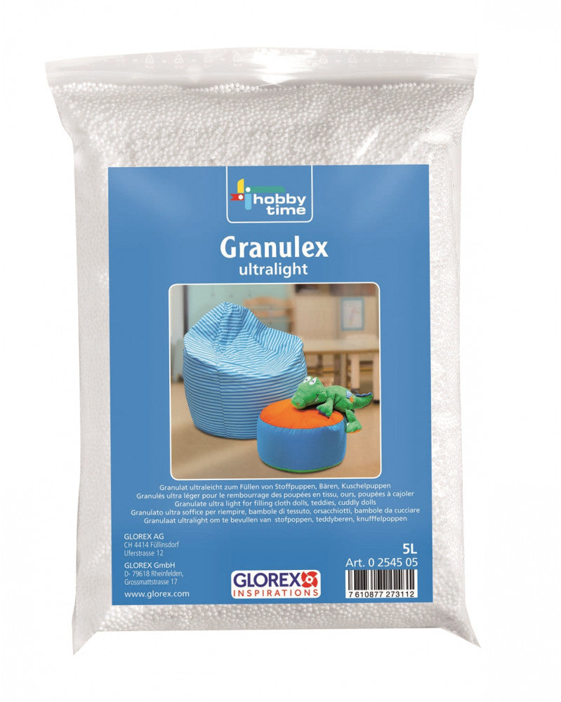 GLOREX Dekogranulat, Styropor, Weiss, 5 L, 1 Stk., 0 2545 05