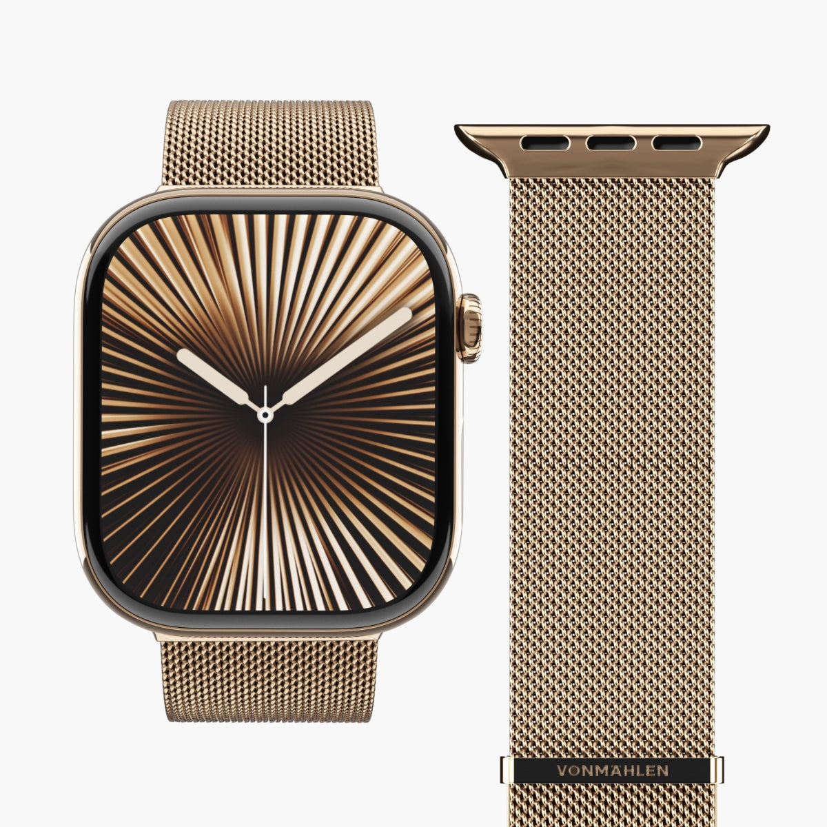 Vonmählen Milanese Loop 2 – Armband – für Apple Watch 40/41/42 mm, Sunset Gold, One Size, Edelstahl
