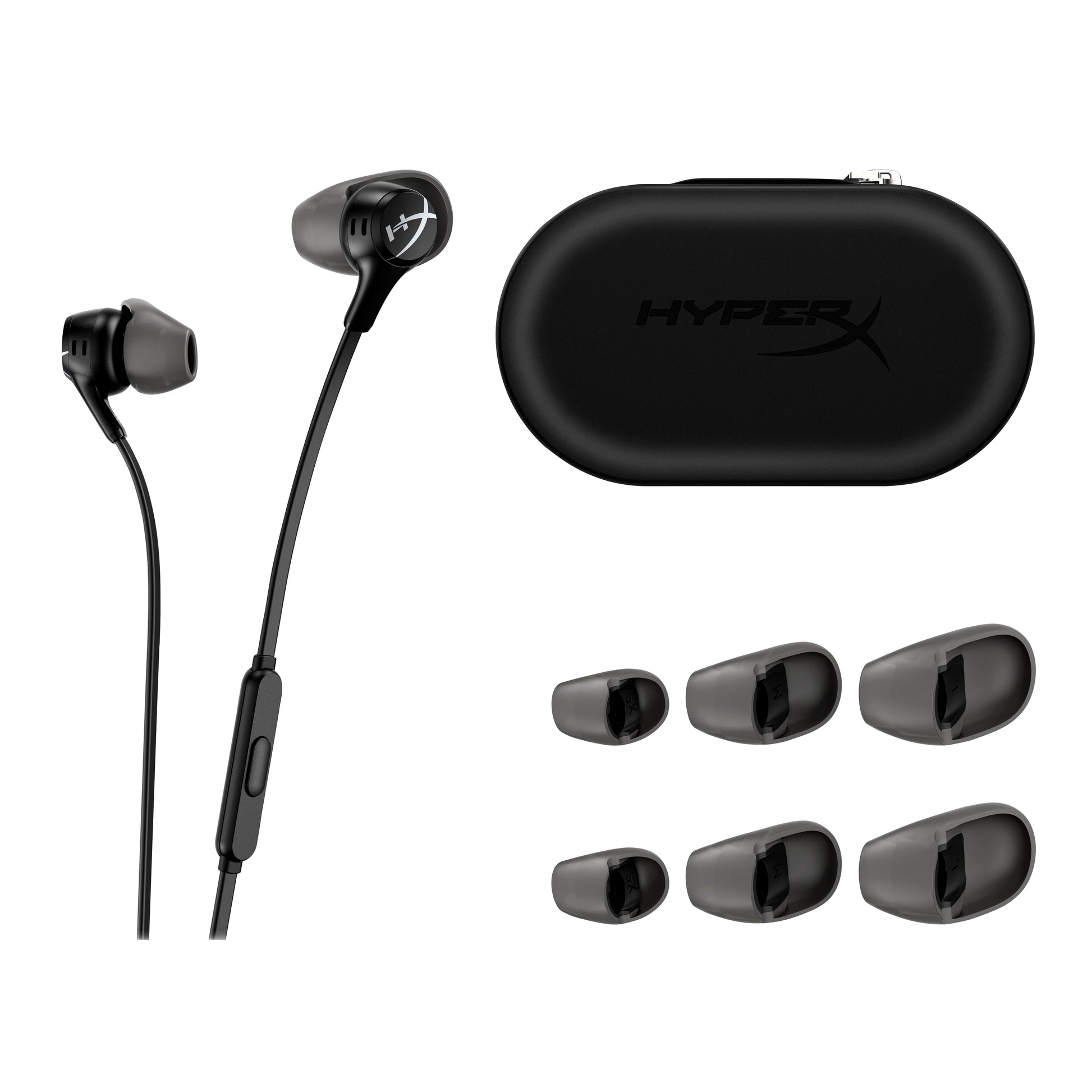 HyperX Cloud Earbuds II Gaming-Headset – In-Ear, Stereo, Kabelgebunden, 3,5 mm Klinke, Schwarz