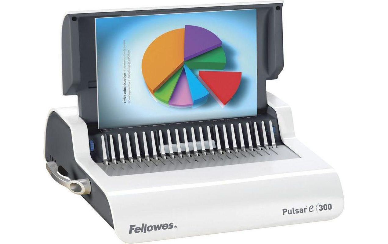 Fellowes Pulsar-E Stanz- und Bindemaschine – Plastikbindung, 15 Blatt, Bindekapazität 300 Seiten