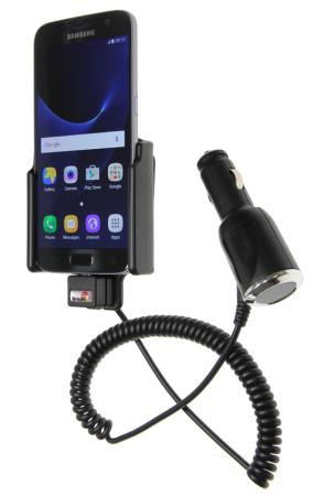 Brodit 512863 Kfz-Ladehalterung – Auto, Zigarettenanzünder – für Samsung Galaxy S7 – Schwarz