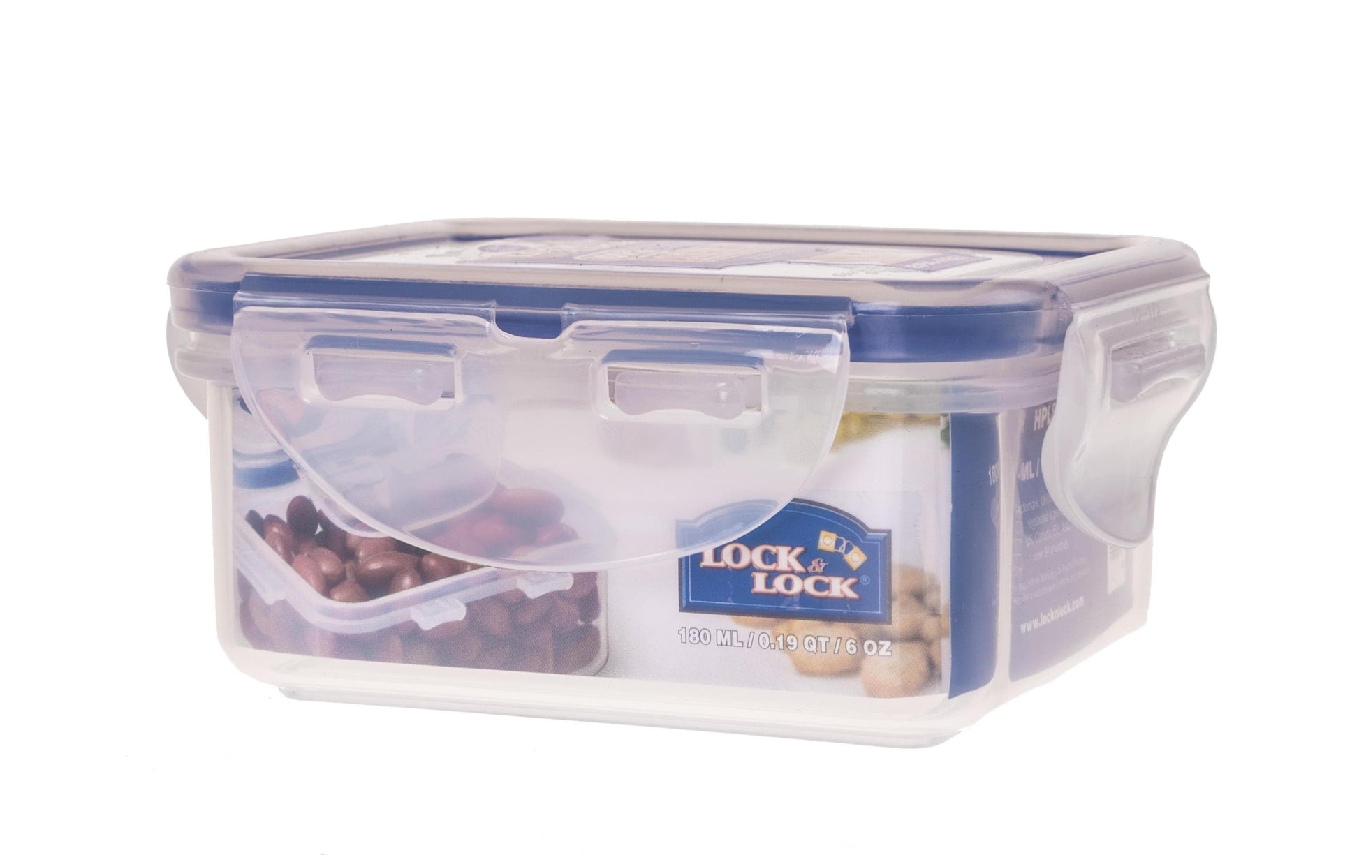 Lock & Lock Vorratsdose 180 ml, 8,8 × 10,8 × 4,8 cm, Polypropylen (PP), Transparent