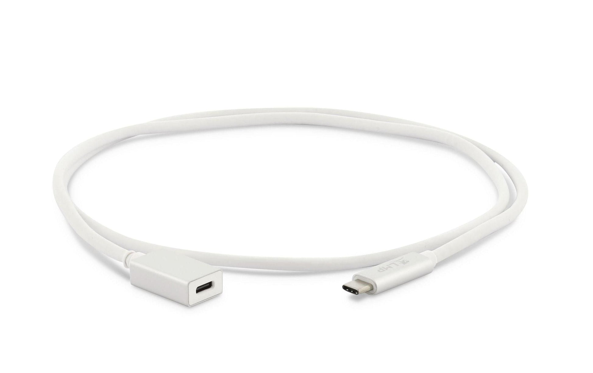 LMP USB-C Verlängerungskabel (Stecker auf Buchse) – USB 3.2 Gen 1 (5 Gbit/s) – 1 m – Silber