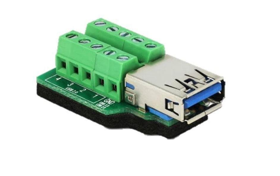 DeLOCK Terminalblock auf USB-A (Buchse) Adapter, USB 3.2 Gen 1, 65370