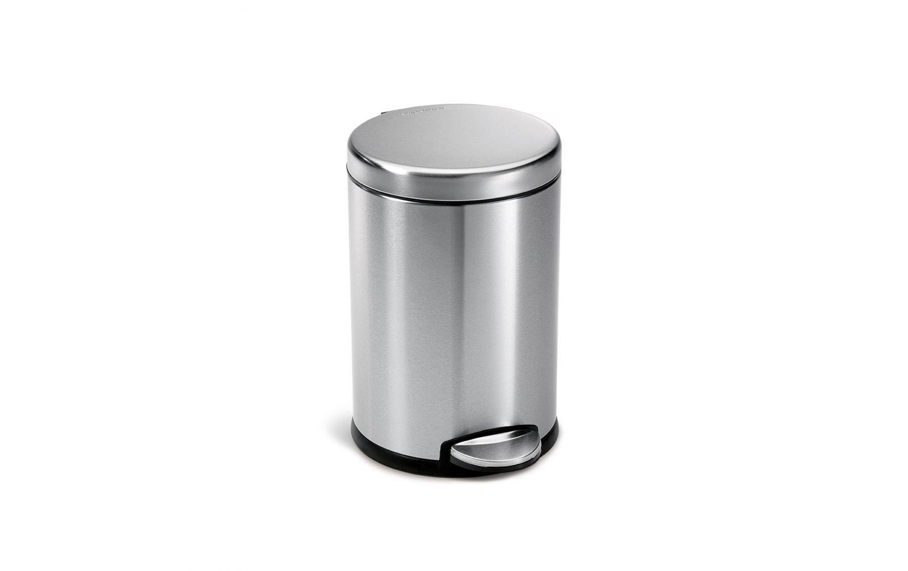 simplehuman Papierkorb – 4,5 l – Edelstahl – B × H × T 193 × 307 × 254 mm