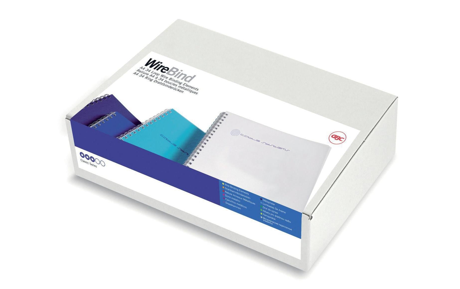 GBC Drahtbinderücken – Ø 12,5 mm, Silber, Draht – 100 Stk.