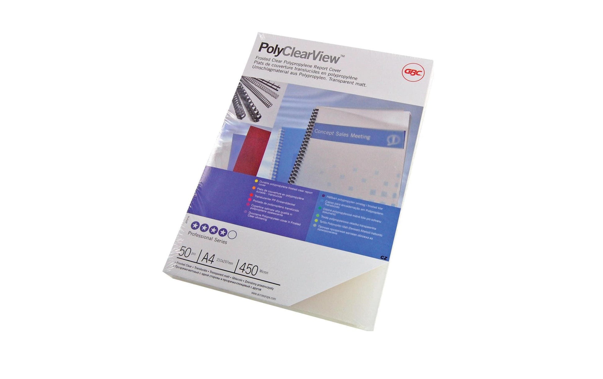 GBC Einbandfolien – halbtransparent, Kunststoff – 100 Stk.