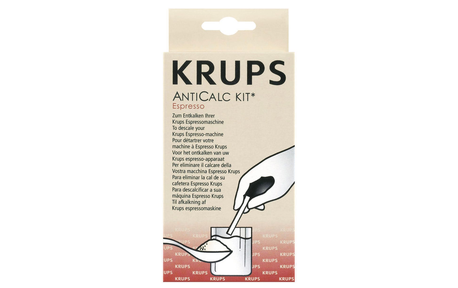 Krups Entkalkungs-Set espresso F05400 – für Kaffeemaschinen – Pulver – 80 g, 2 Stk.