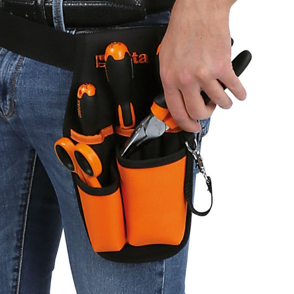 Beta 2005MPU/E Gürteltasche – bestückt, 5-teilig, schwarz, Polyester