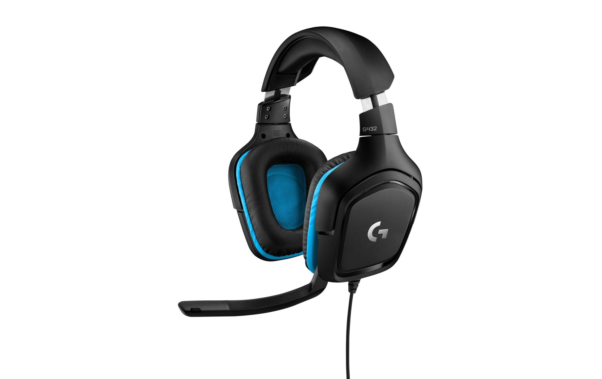 Logitech G G432 Gaming-Headset – Over-Ear, Stereo, Kabelgebunden, 3,5 mm Klinke, ANC, Schwarz/Blau