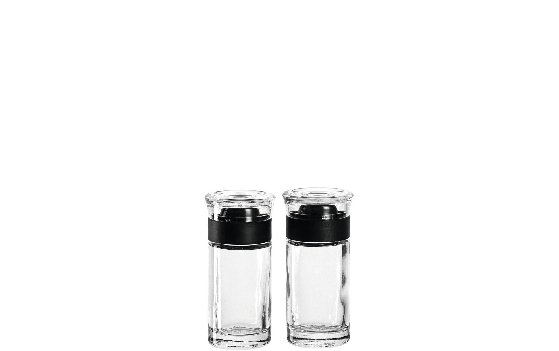 LEONARDO CUCINA – Salz- & Pfefferstreuer-Set 40 ml, Ø 5 × 10 cm, Glas/Kunststoff, transparent, 2 Stk.