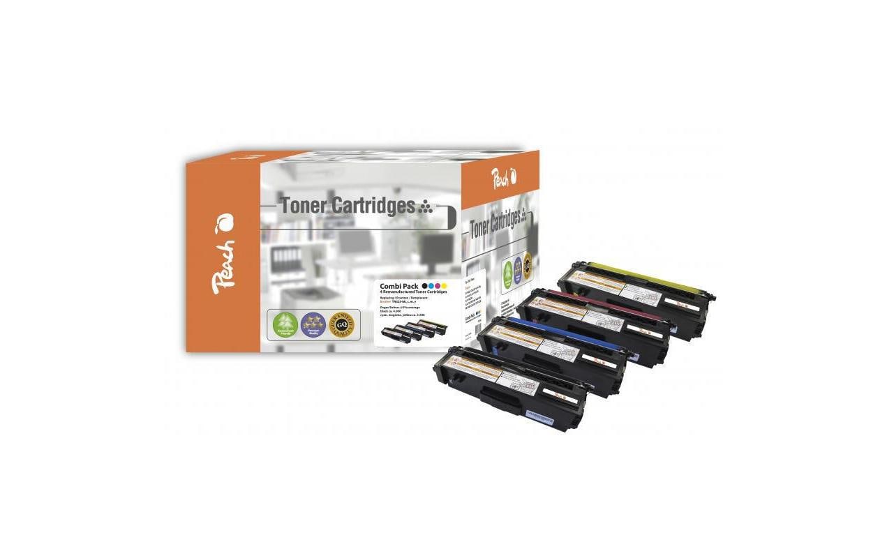 Peach Toner-Multipack TN-325 – BK/C/M/Y, 3500 Seiten – für Brother DCP-9055 CDN/DCP-9270 CDN