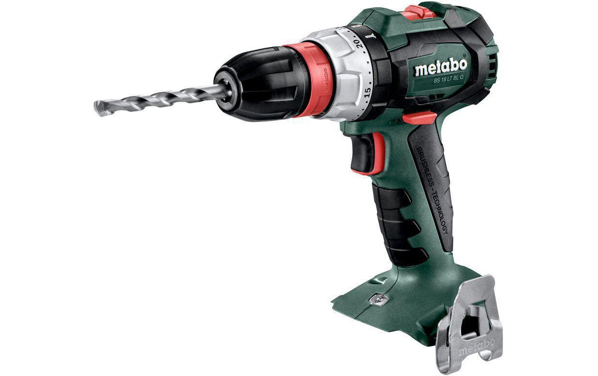 Metabo Akku-Bohrschrauber BS 18 LT BL Q – 18 V (CAS) – Schnellspannbohrfutter (Ø 13 mm) – 60 Nm – Solo