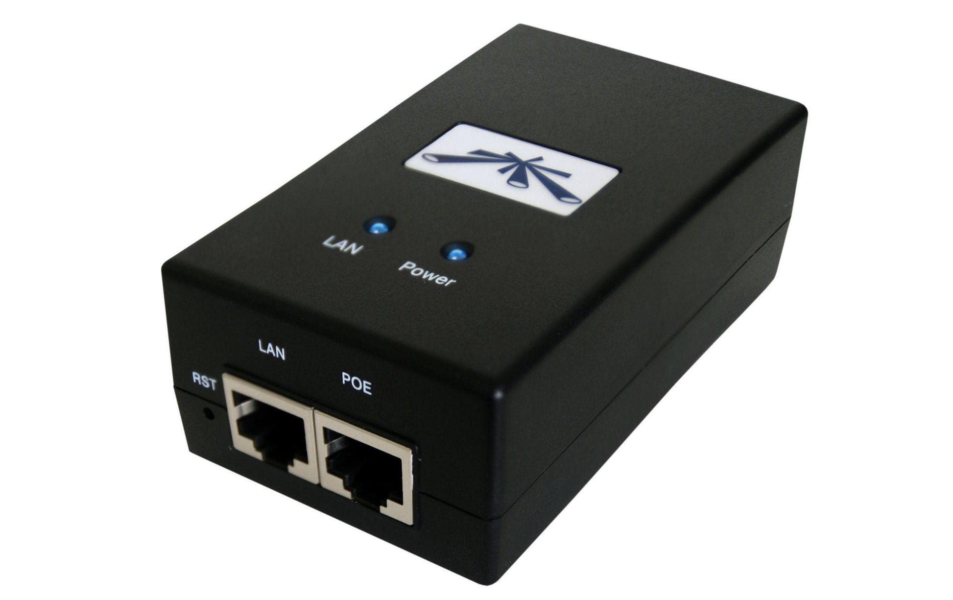 Ubiquiti POE-24-30W PoE-Injektor 30 W – 24 V PoE, Gigabit Ethernet×2 (RJ-45) – 100–240 V – schwarz