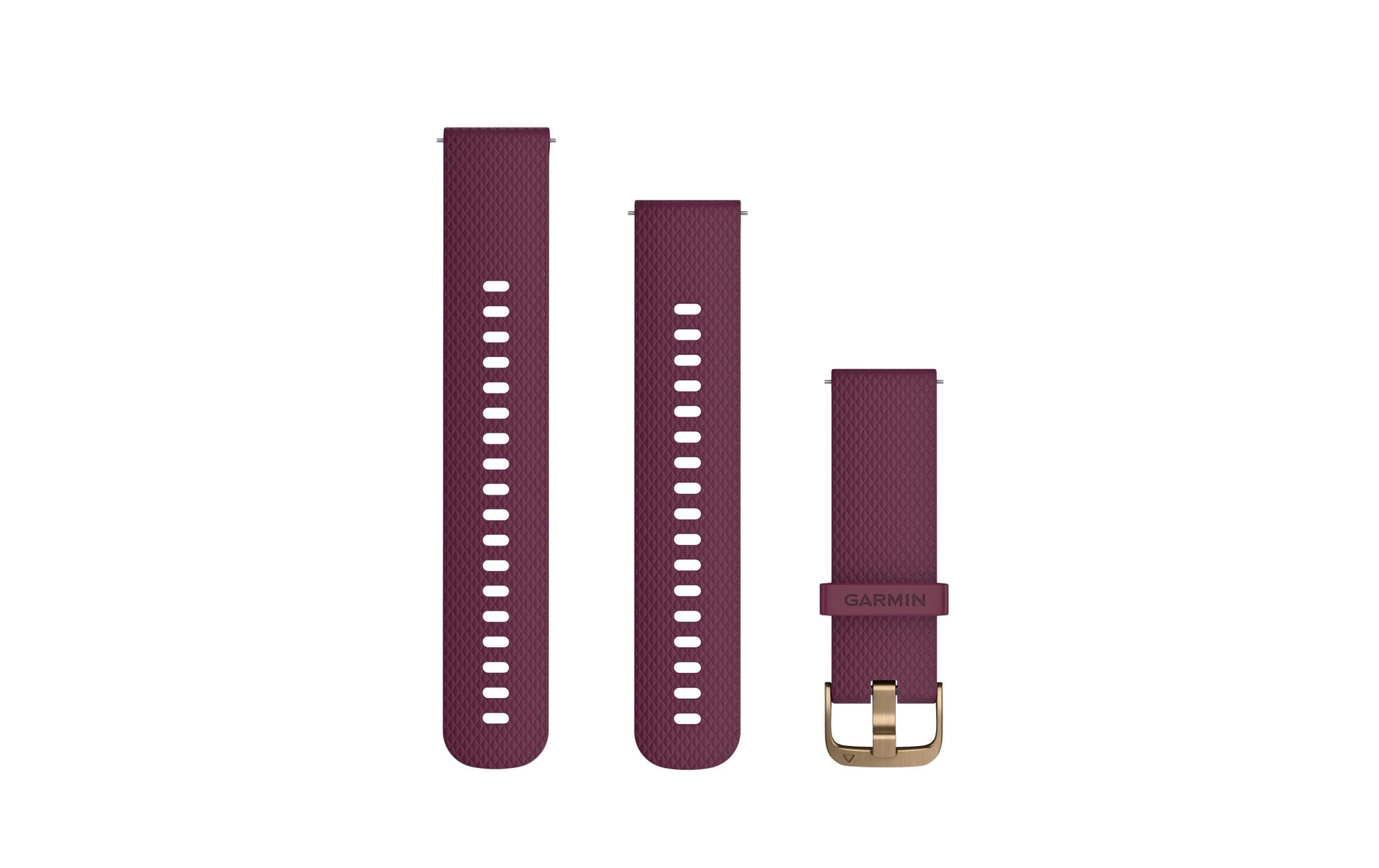 Garmin Quick Release Band – Silikon, Merlot-Gold, One-Size, für Garmin Forerunner, vívoactive und vívomove