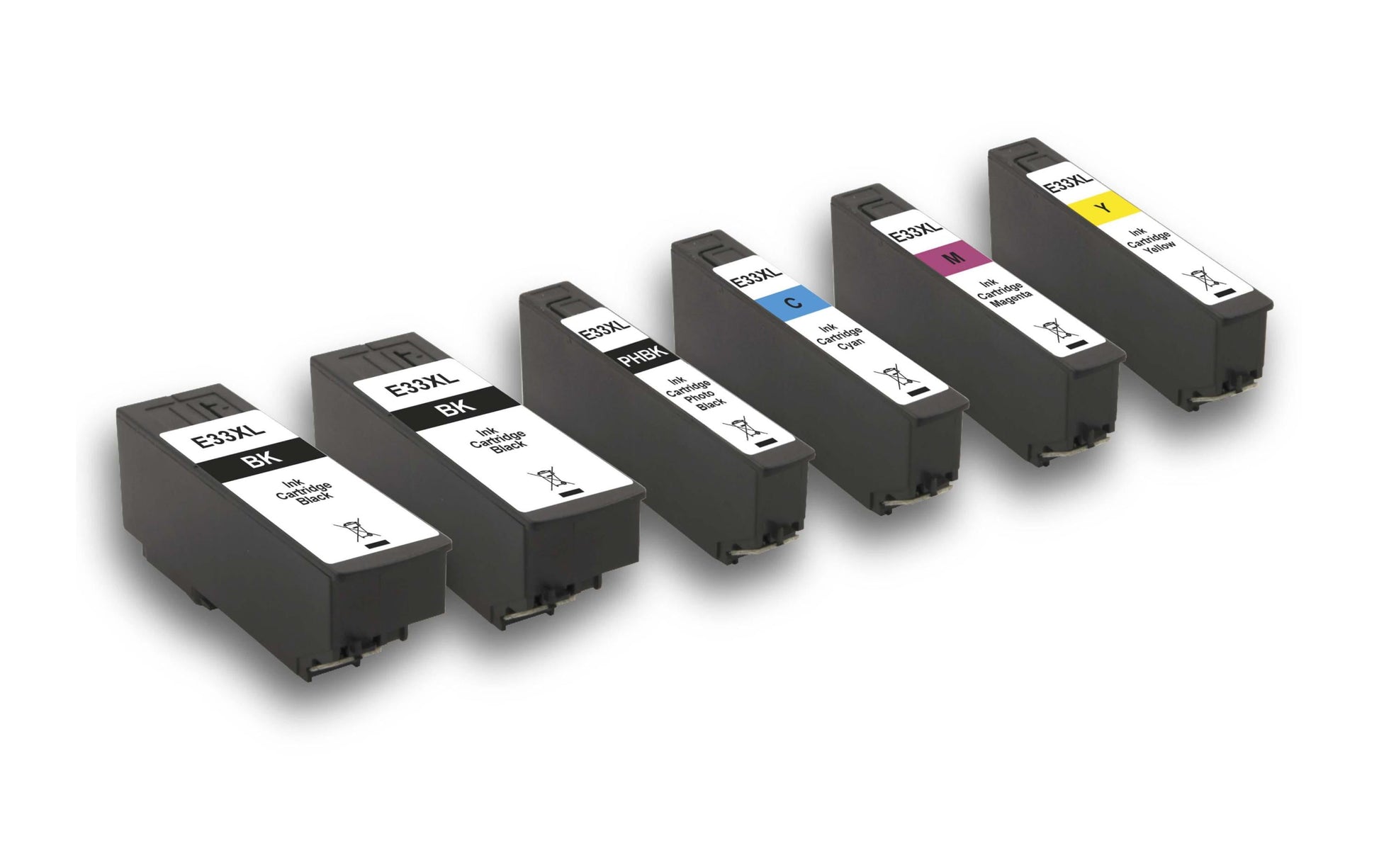 Peach 33XL Tintenpatronen-Multipack, Schwarz/Cyan/Magenta/Gelb (Kompatibel) – für Epson XP-530/XP-540/XP-630 …