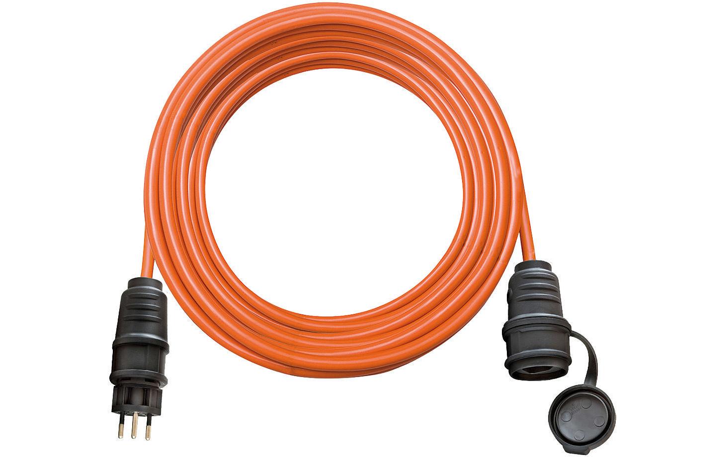 Brennenstuhl Netzkabel, T12 auf T13, 3-polig, 10 A, 10 m, Orange