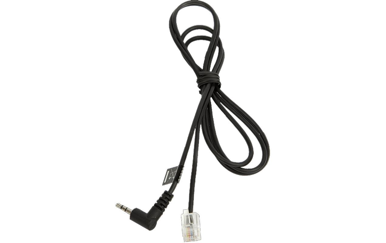 Jabra ST25FCC – Adapterkabel – für Alcatel, Gigaset, Panasonic – RJ-10 auf 2,5 mm Klinke – 1 m – schwarz