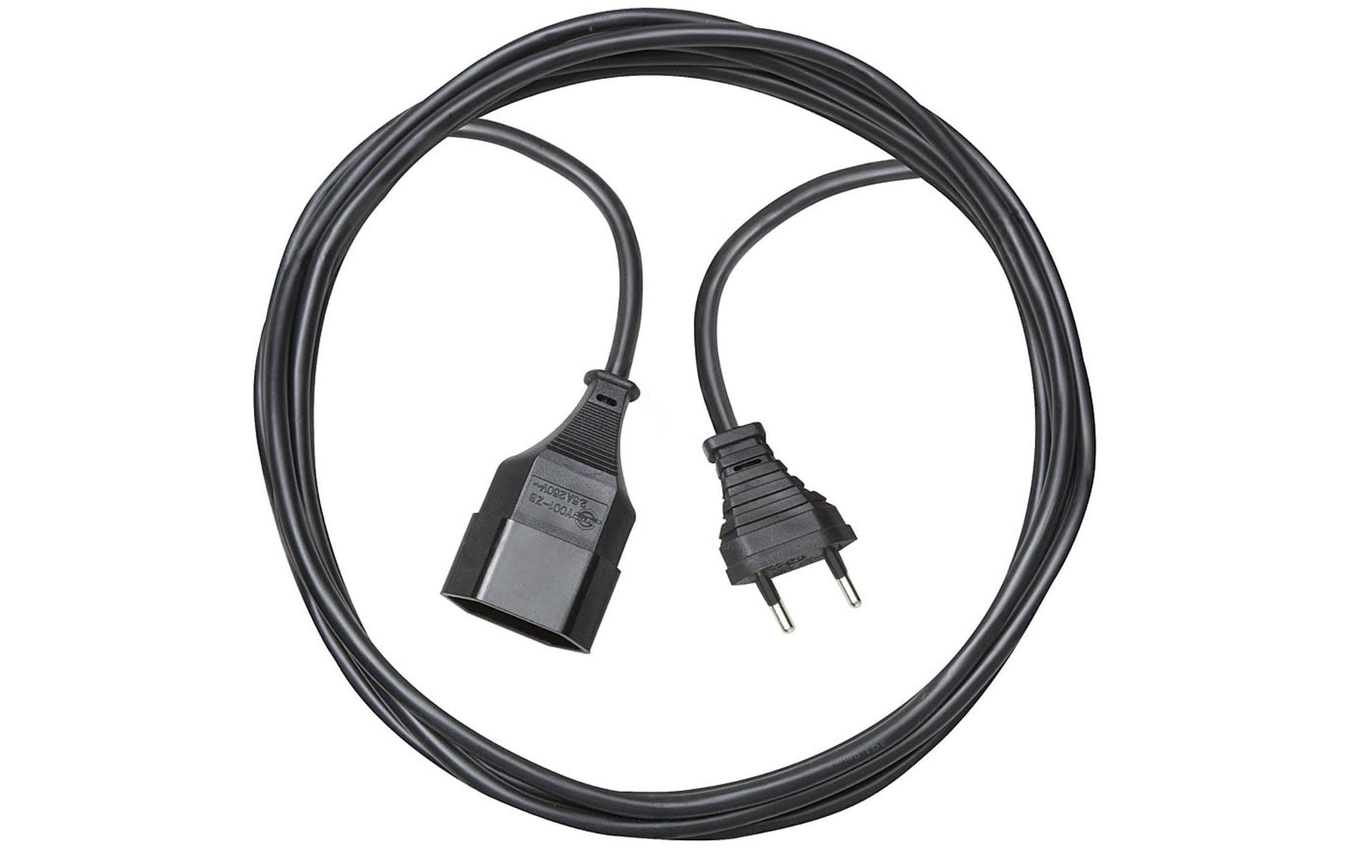 Brennenstuhl Verlängerungskabel, T11–T11, 5 m, 1 mm², H05VV-F, mit Kinderschutz – schwarz