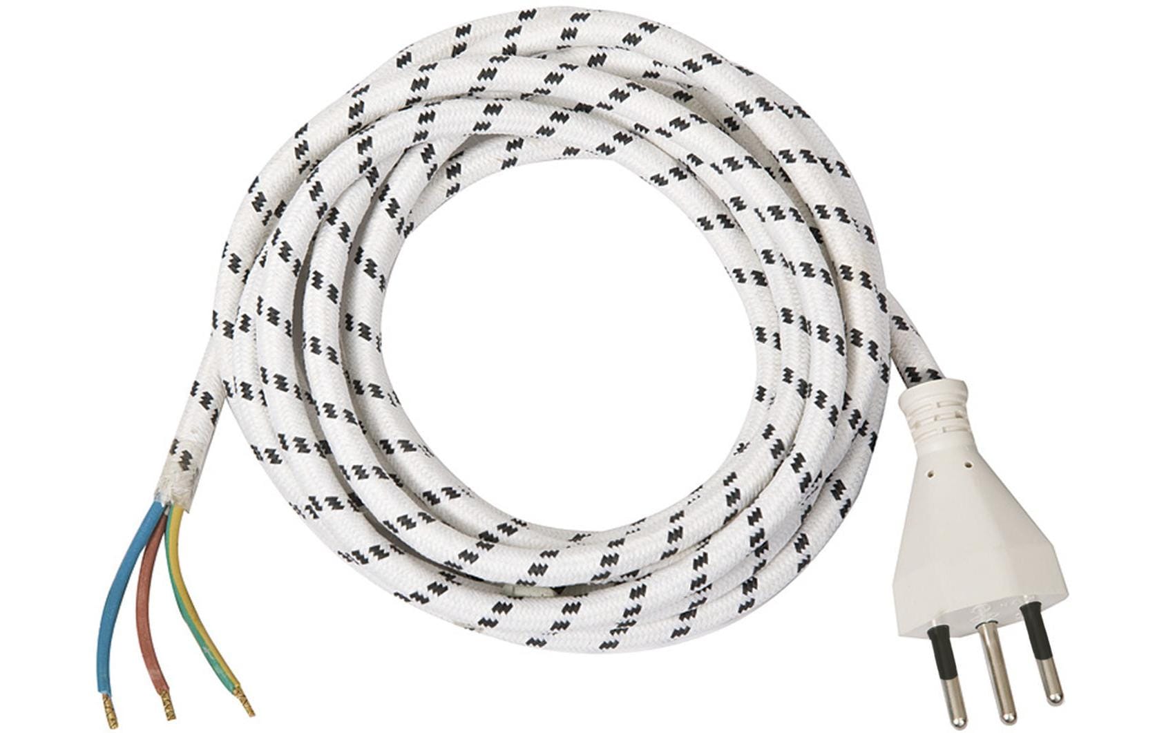 Brennenstuhl Adapterkabel, T12–offen, 3 m, 0,75 mm² – weiss