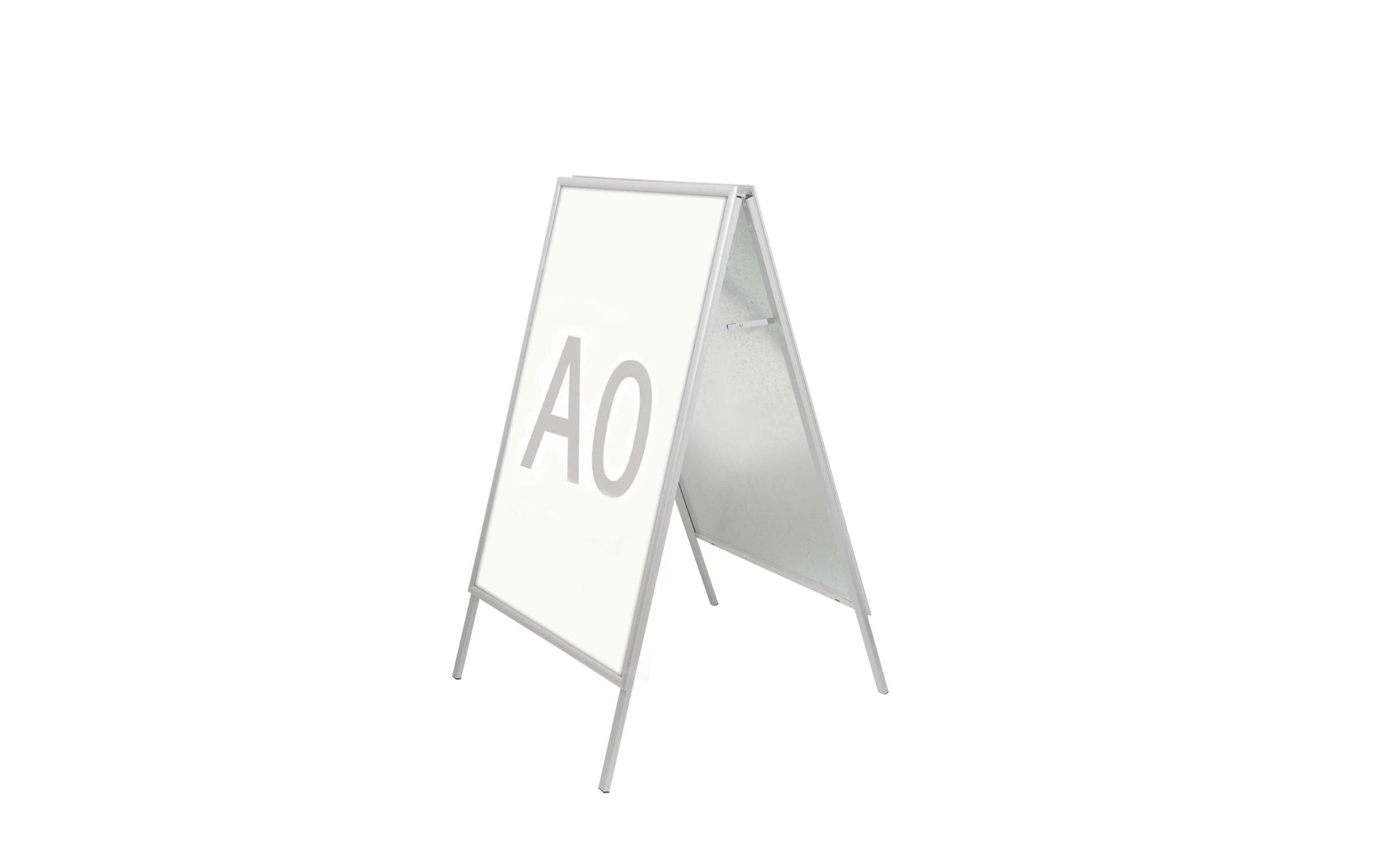 MAUL Plakatständer – für A0 hoch, silber, Metall/Kunststoff, 873×940×1403 mm