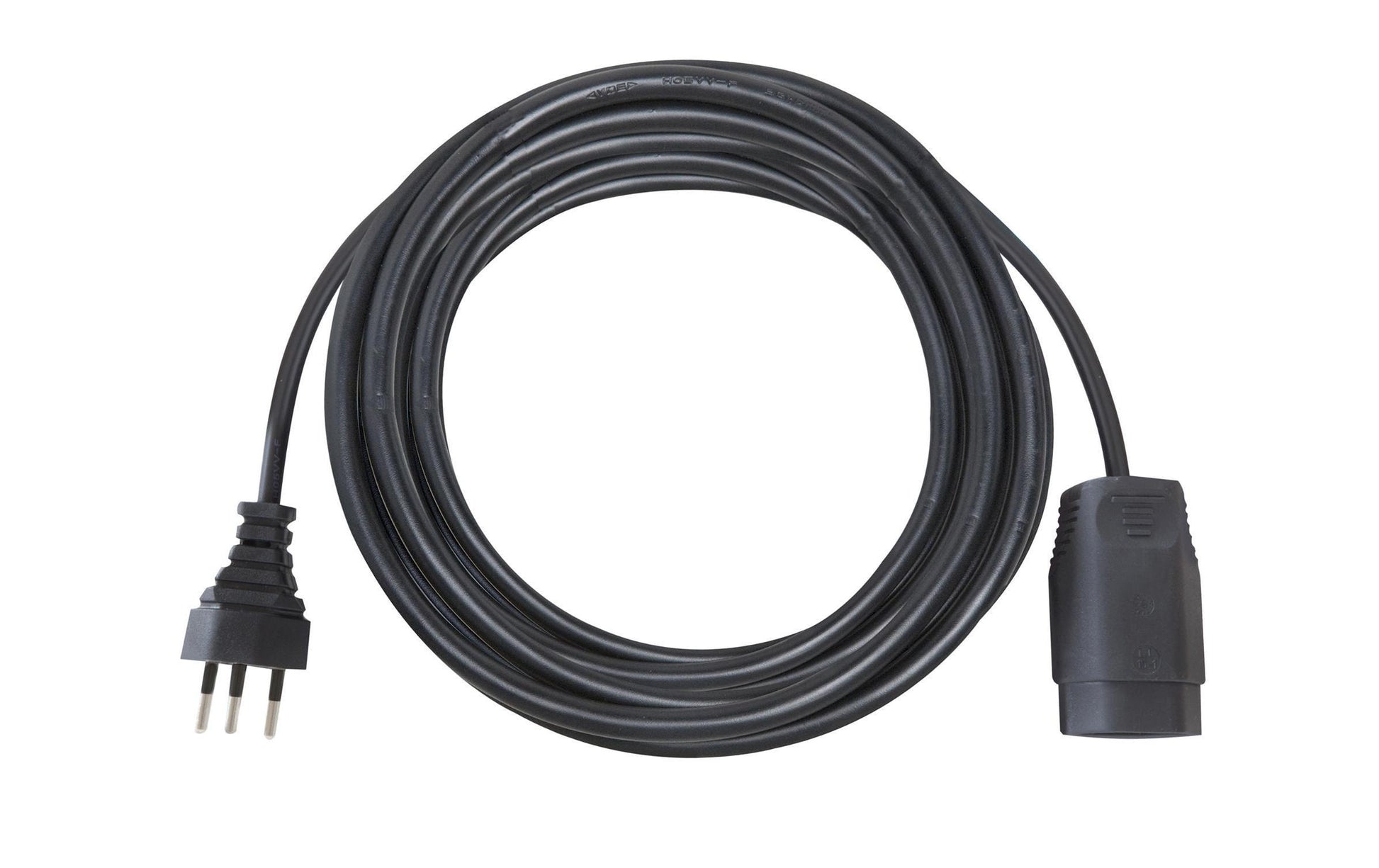 Brennenstuhl Netzkabel, T12 auf T13, Kinderschutz, 25 m, Schwarz