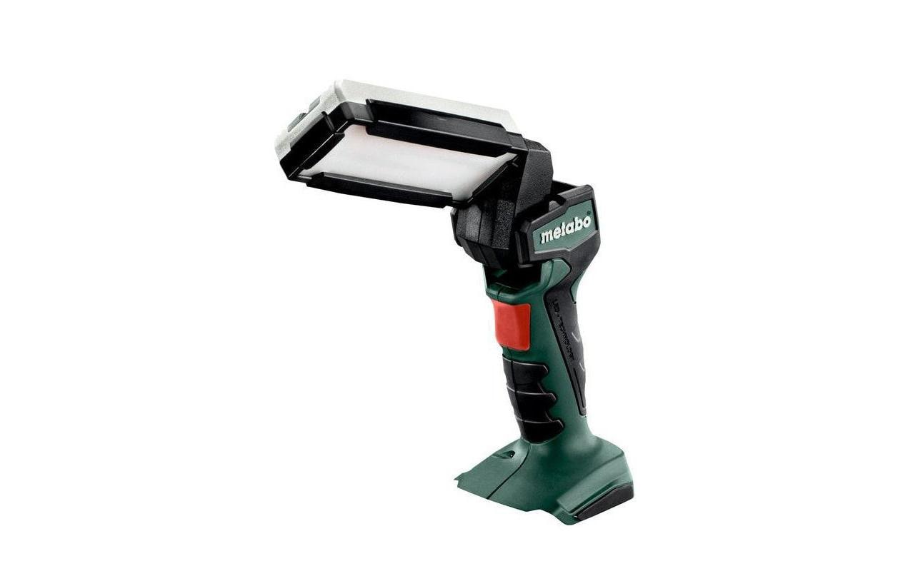 Metabo Taschenlampe SLA 14.4-18 – 440 lm, Akku (CAS), Haken/Aufhänger – Grün