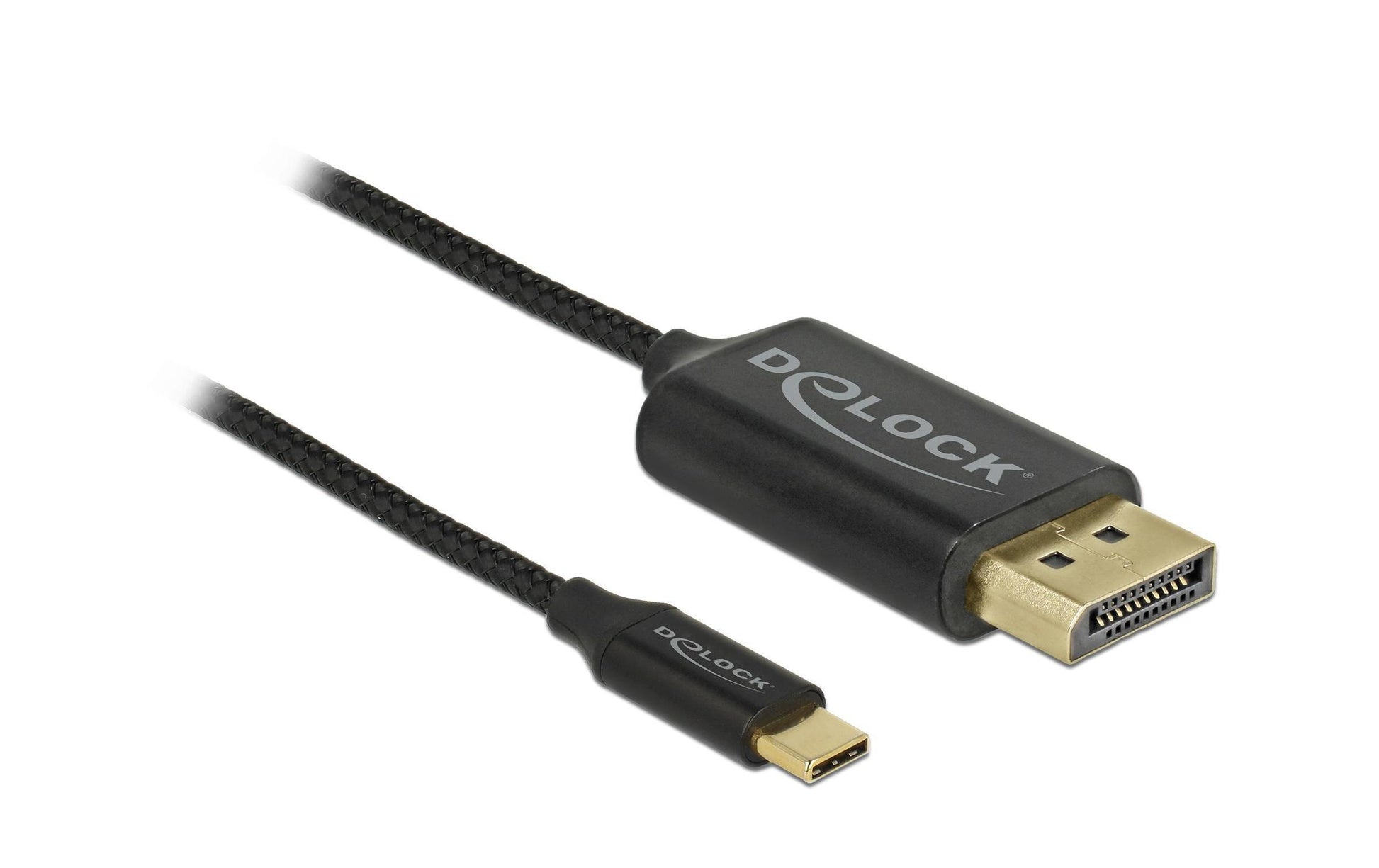 DeLOCK USB-C auf DisplayPort Kabel DP 1.2 4K 60 Hz – 2 m – für Geräte mit USB-C (DisplayPort Alt Mode)