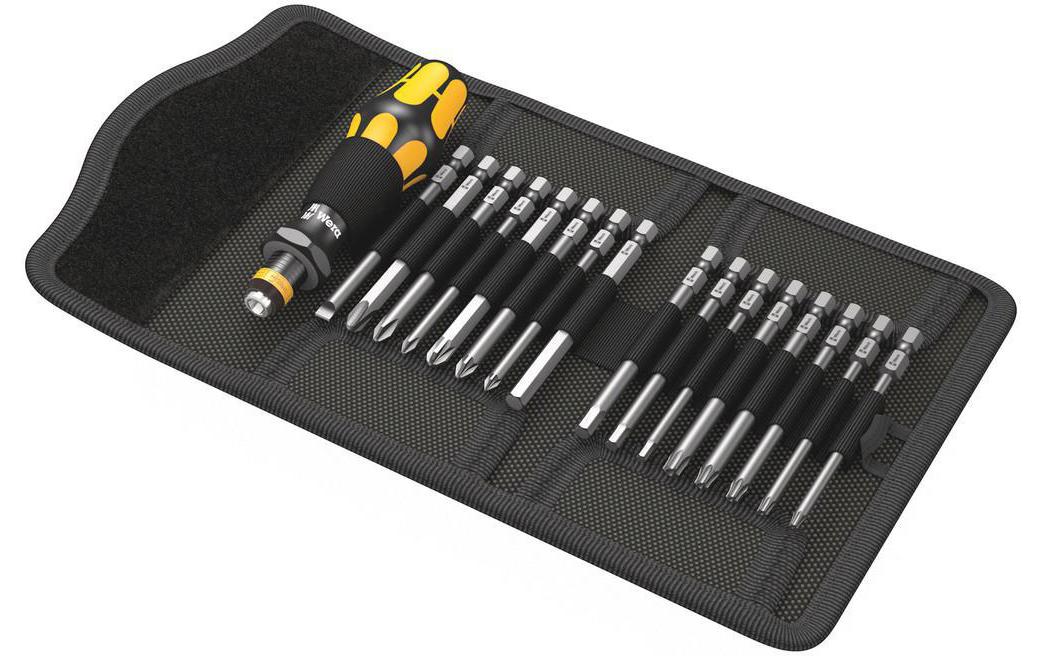 Wera Kraftform Kompakt 60 – Multi-Bit-Schraubenzieher-Set PH/PZ/TX, 17-teilig, ESD, mit Ratsche, Etui