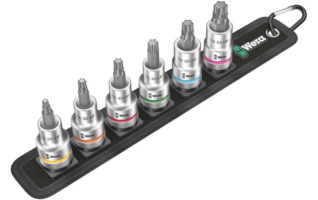 Wera Belt C 3 – Stecknuss-Satz 1/2", 25/30/40… mm, 6-teilig, Box