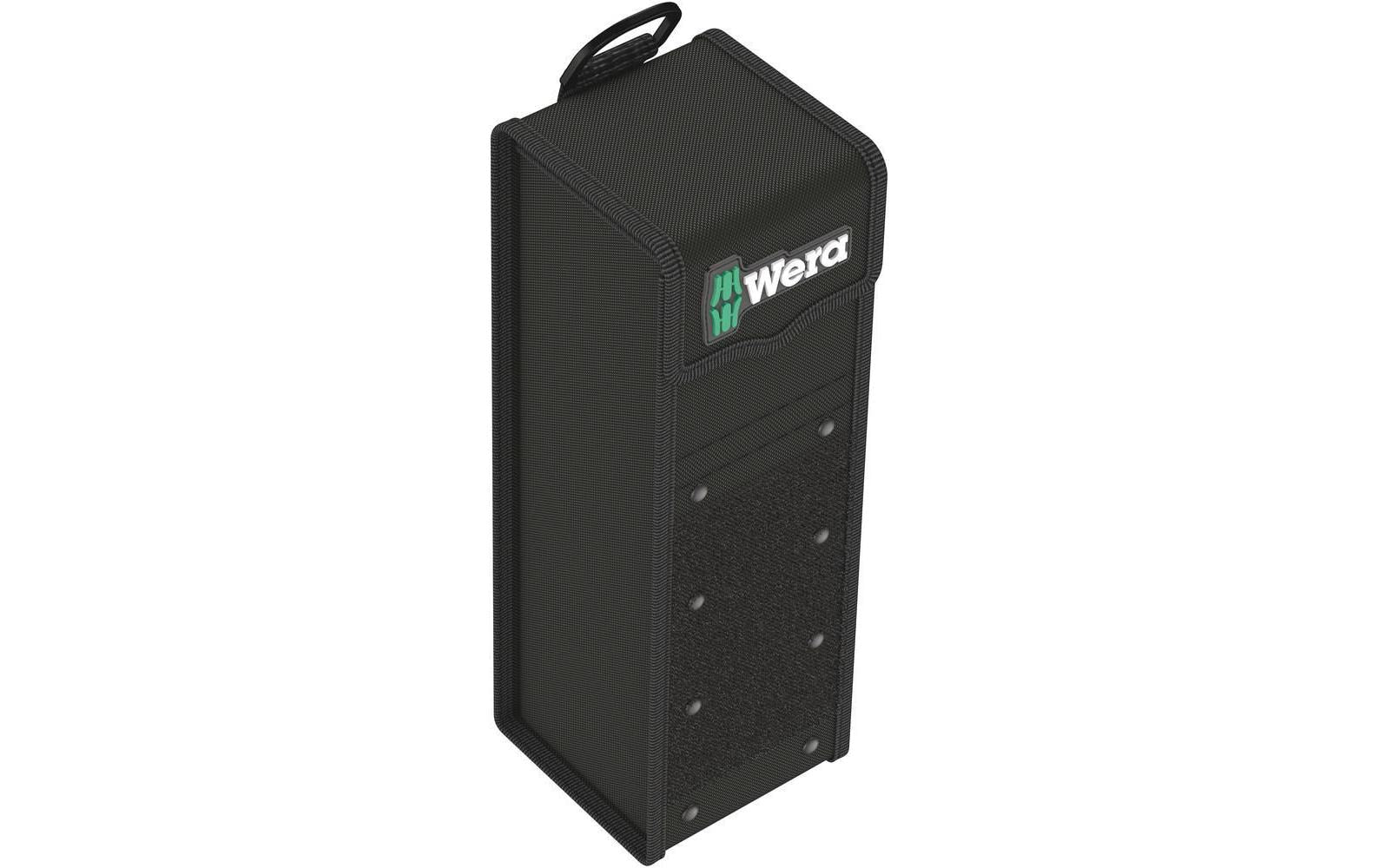 Wera 2go 7 Werkzeugtasche – mit Handgriff, feuchtigkeitsbeständig, schwarz, B 125 × H 120 × T 320 mm